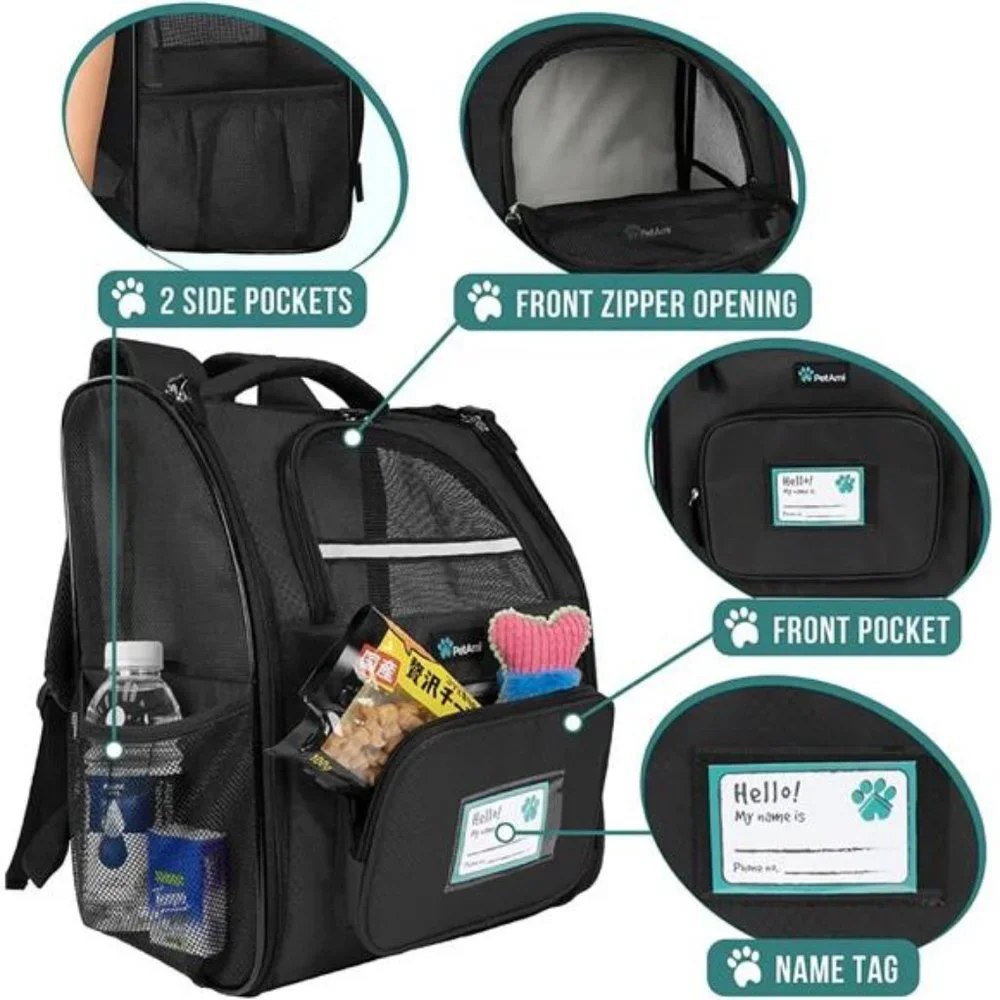 Dog Backpack Carrier for Small Large Cat, Pet, Puppies, Ventilated Pet Backpack